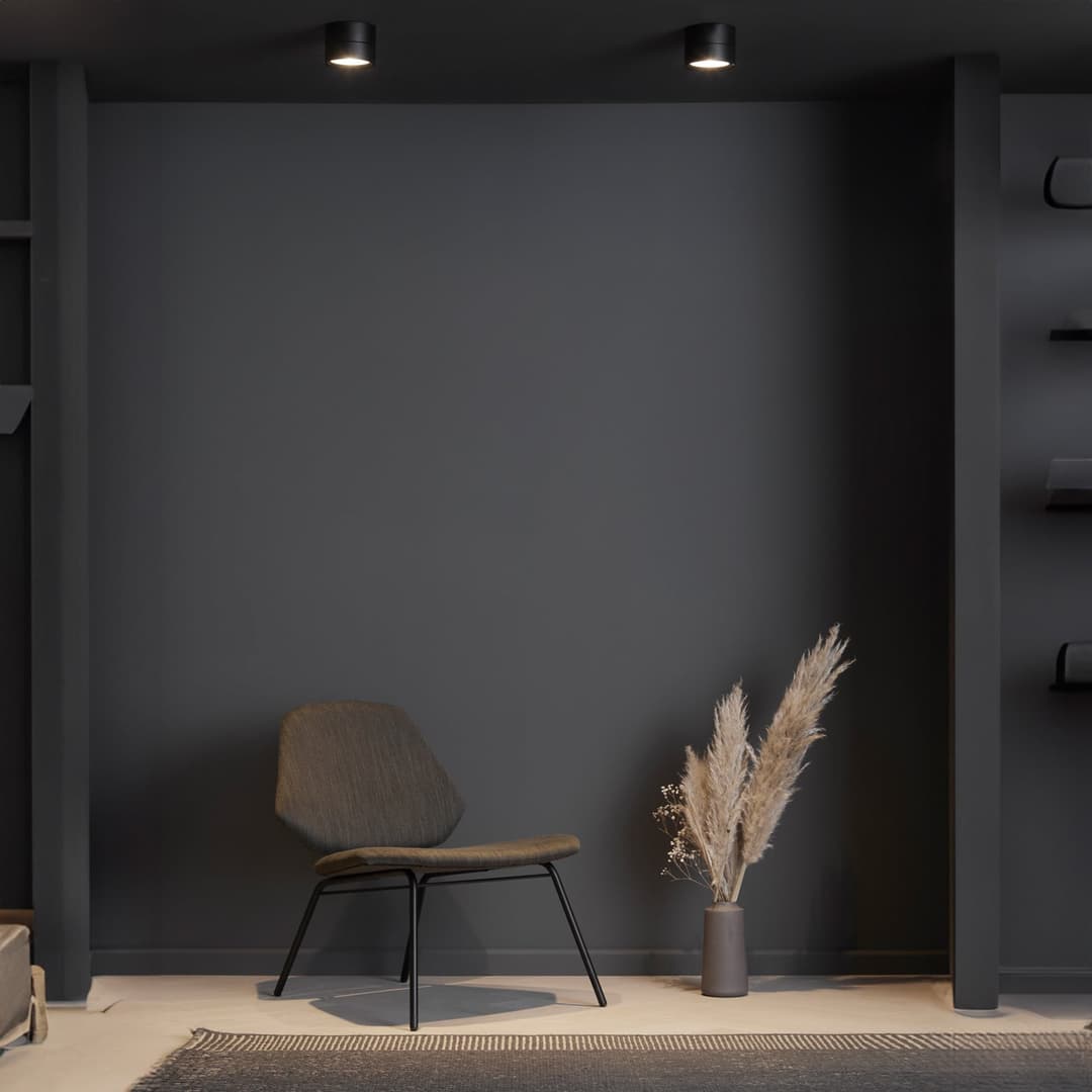 Ray Spot Black - Loom Design - Wohnzimmer - Modern - Metall - Rund