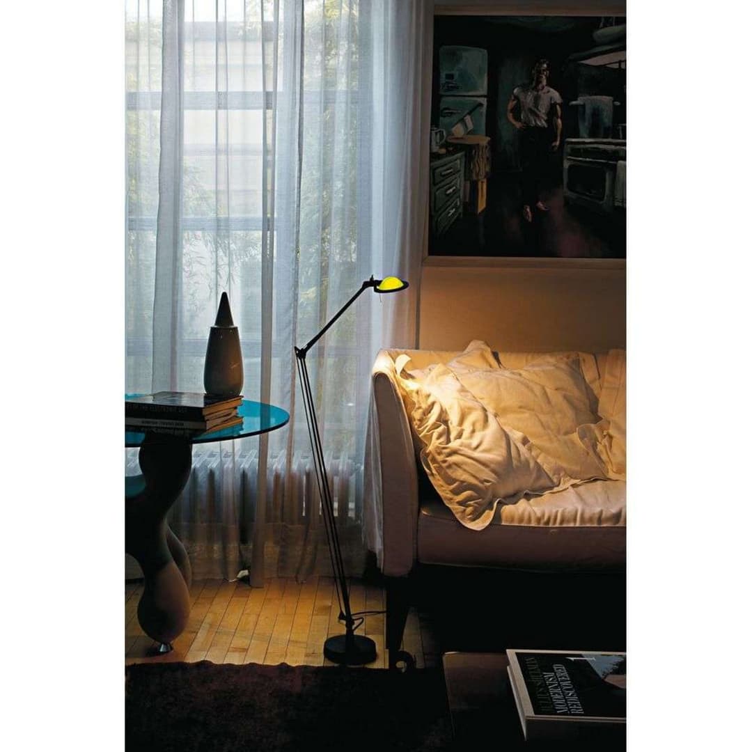 Berenice Stehleuchte Grün Glas/Alu - Luceplan - Wohnzimmer - Aluminium