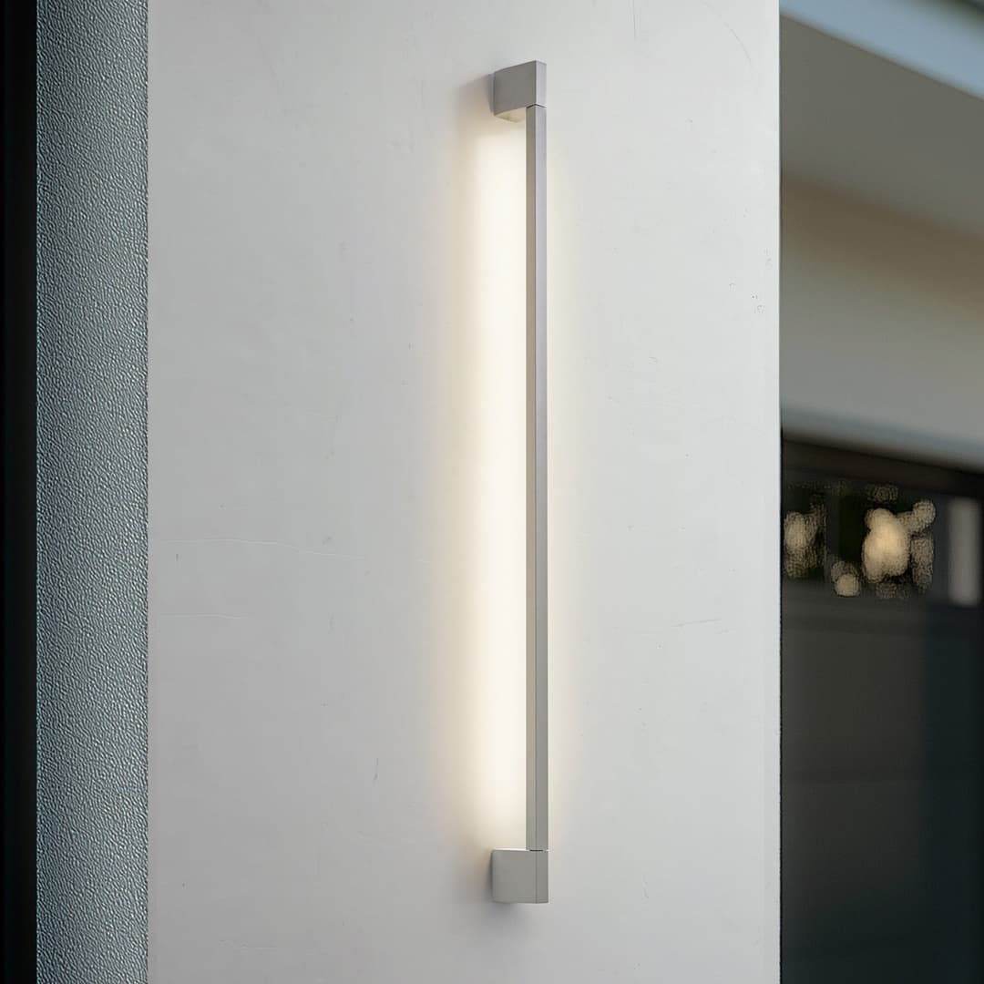 Neano LED-Außenwandleuchte, steingrau, 120 cm, IP54 - Lindby - Balkon - Modern - Aluminium