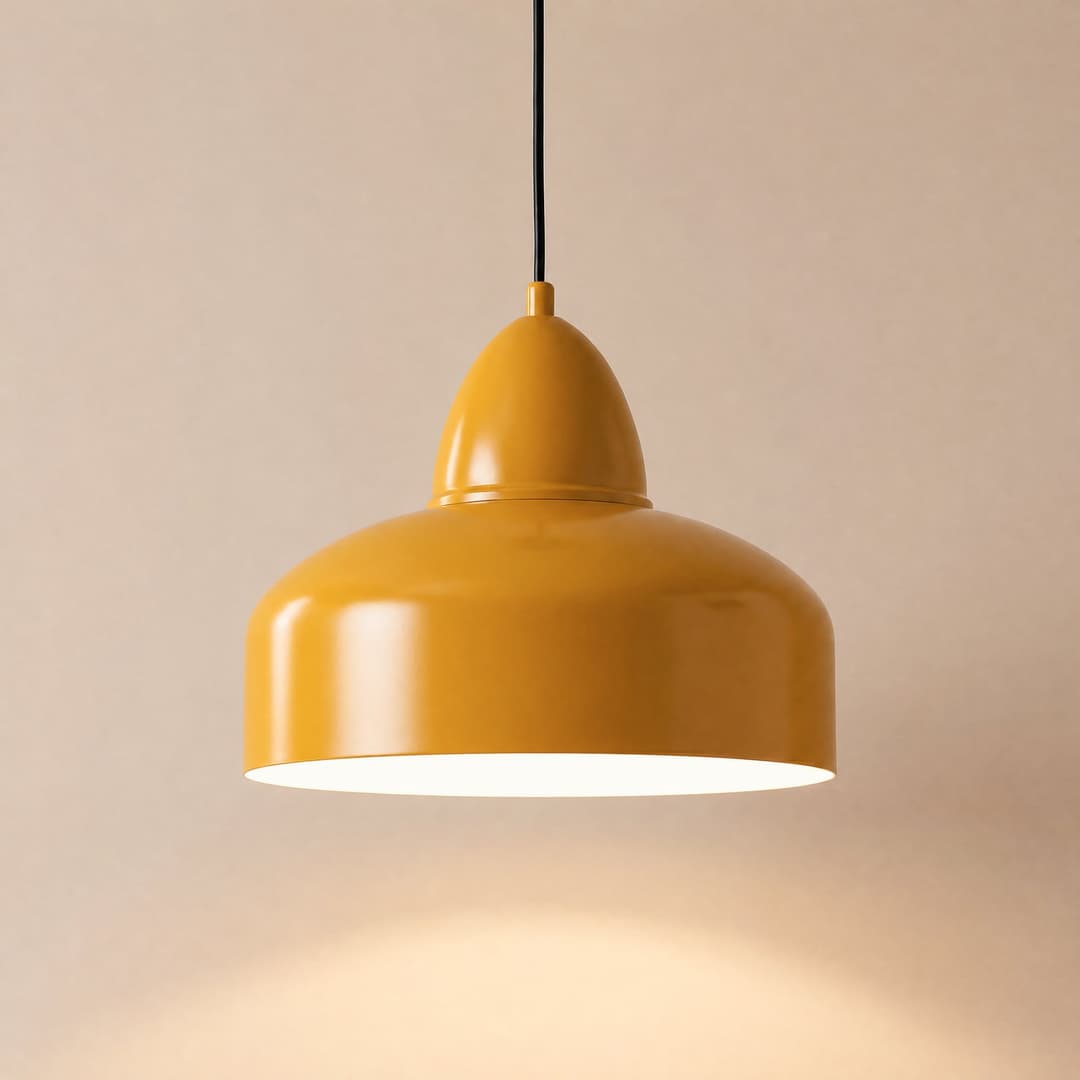 Mille Hängeleuchte, selfgelb, 1-flammig - ALDEX - Wohnzimmer - Industrielles Design - Metall - Einflammig