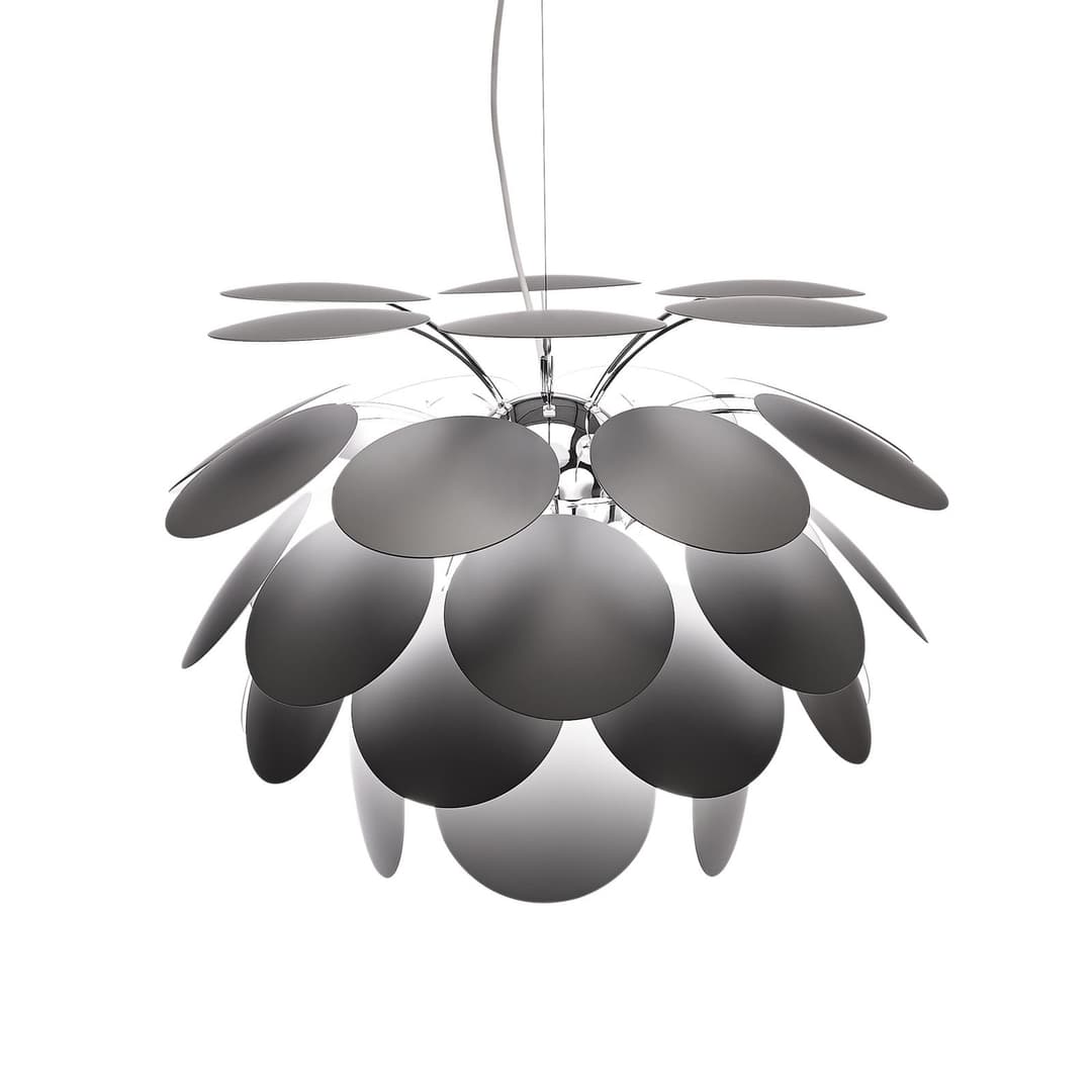 Discoco Pendelleuchte Ø68 Matt Grau - Marset Discocó - Wohnzimmer - Design - Kunststoff - Einflammig