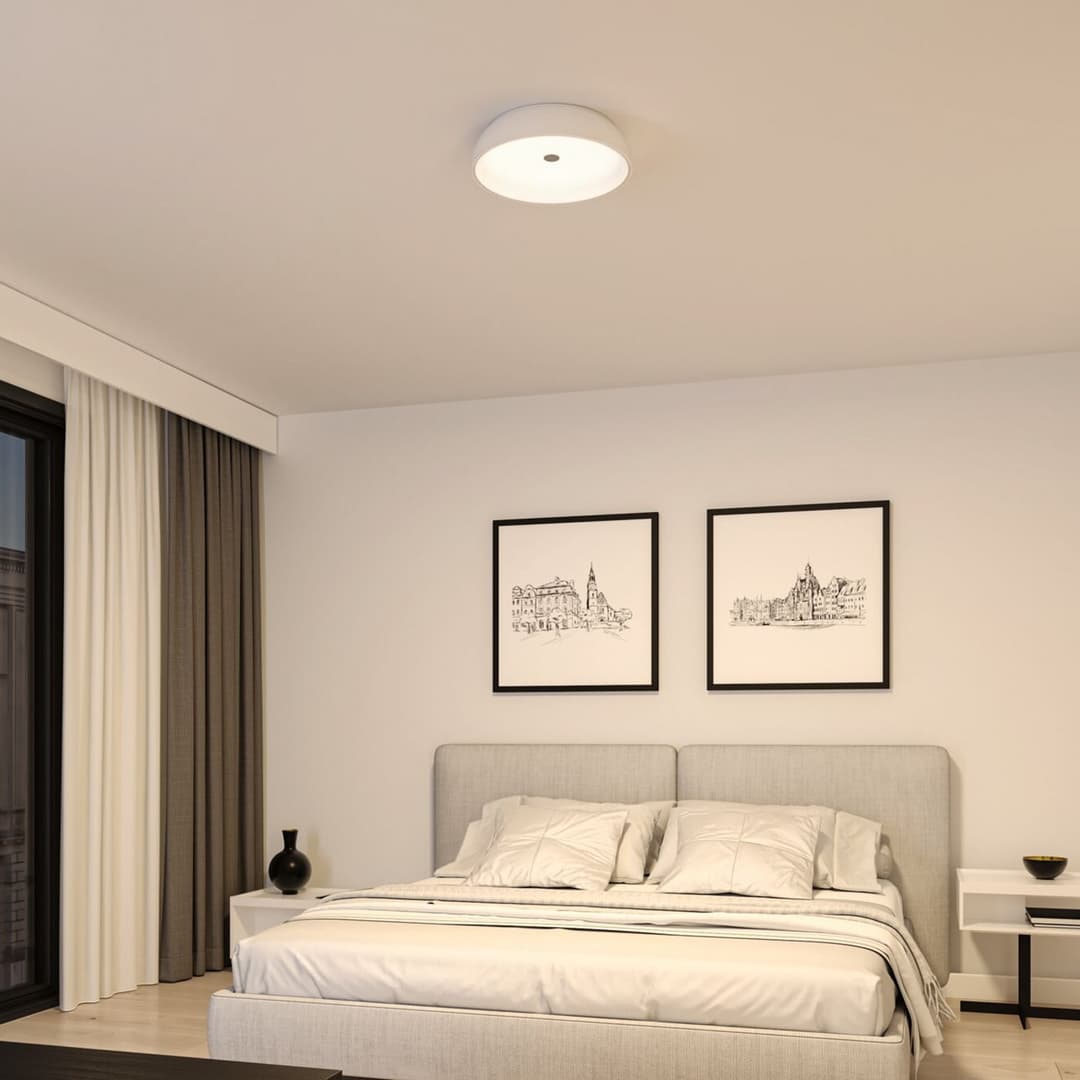 Jaron LED Deckenleuchte 3-step Dim. Matt Weiß - Paulmann - Wohnzimmer - Modern - Metall - Rund