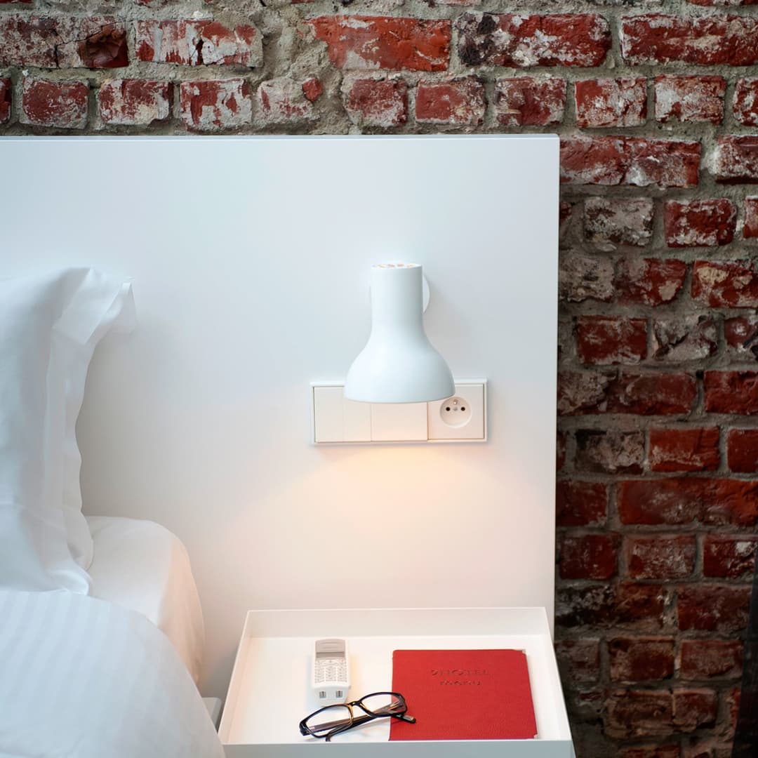 Type 75 Mini Wandleuchte, alpinweiß, Schalter - Anglepoise - Schlafzimmer - Design - Aluminium - Einflammig