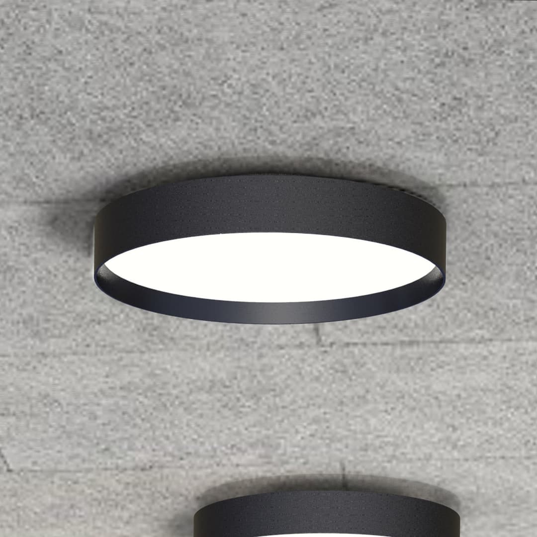Lucia 45 Deckenleuchte Black - Loom Design - Wohnzimmer - Modern - Metall - Rund