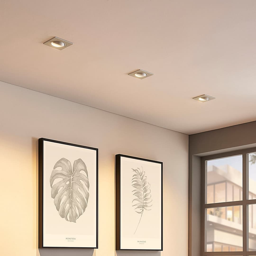 Enne Square Einbauspots White - Arcchio Sophia - Wohnzimmer - Modern - Metall - Eckig