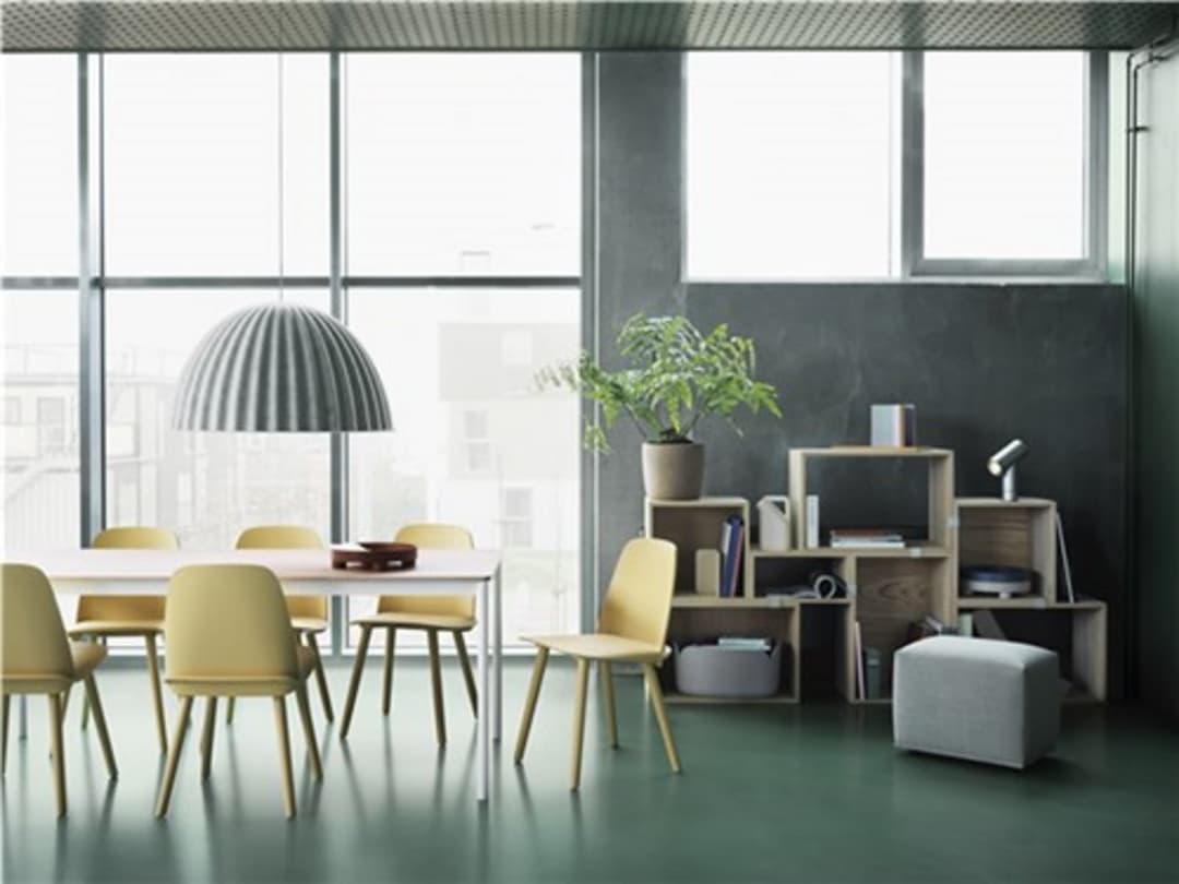 Under The Bell Pendelleuchte Ø82 White Melange - Muuto - Esszimmer - Kunststoff