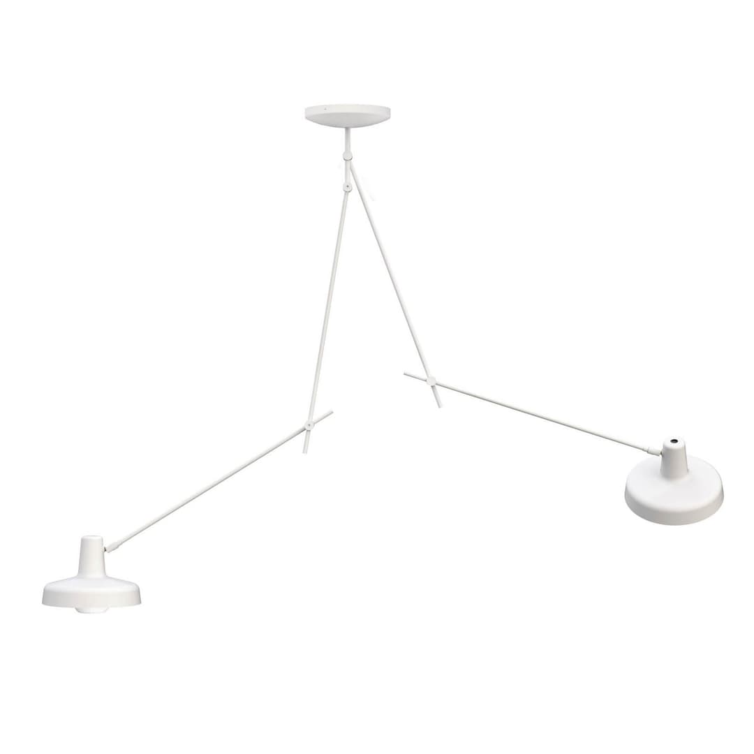 Arigato Deckenleuchte Double Long Weiß - Grupa - Arbeitszimmer / Büro - Metall - Mit Abstand