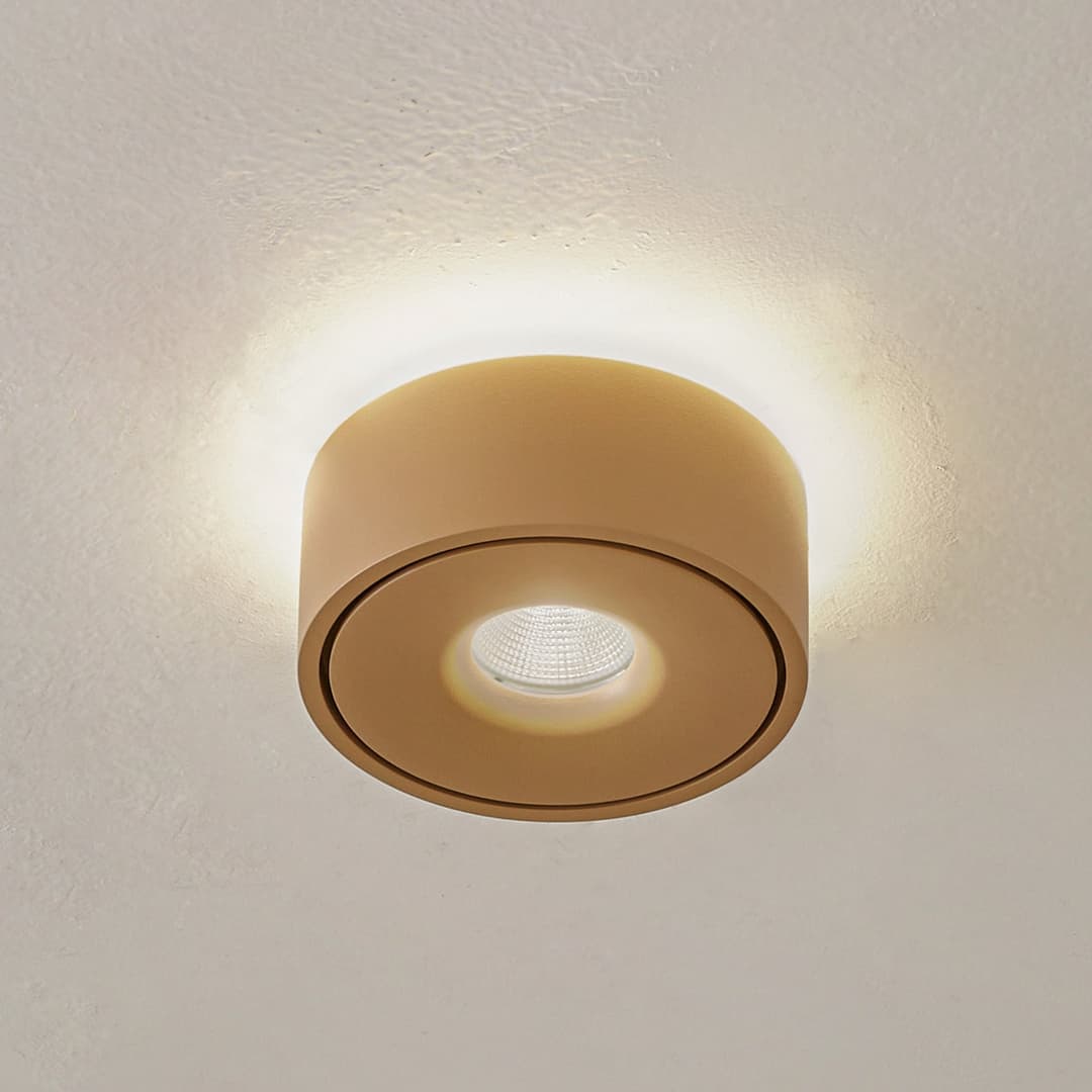 Rotari LED-Deckenlampe braun Ø 12 cm up und down - Arcchio - Flurbereich - Modern - Aluminium - Rund