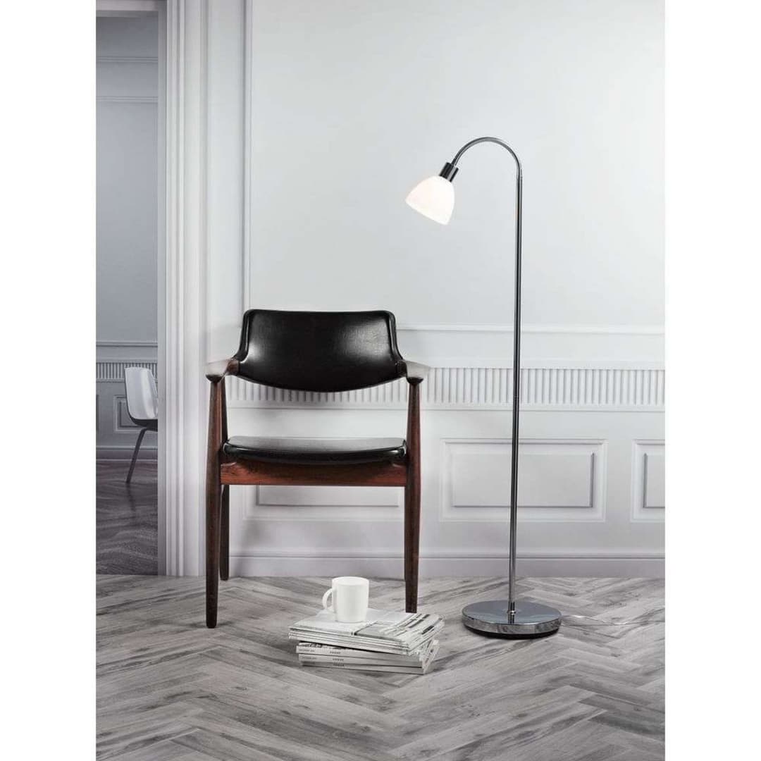 Ray Single Stehleuchte Chrome - Nordlux - Wohnzimmer - Glas