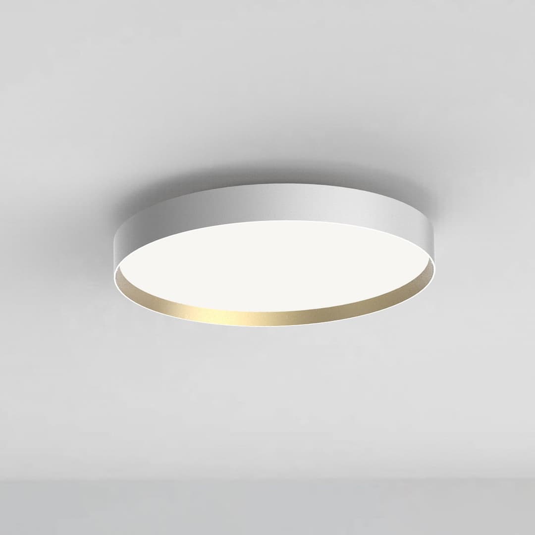 Lucia 60 Deckenleuchte White/Gold - Loom Design - Wohnzimmer - Modern - Metall - Rund