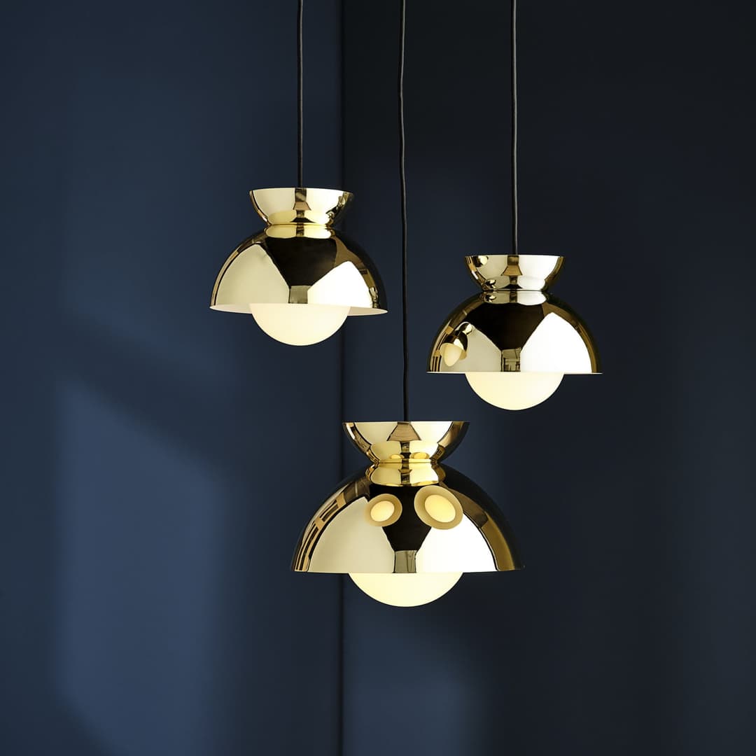 Butterfly Pendelleuchte Ø29 Brass - Frandsen - Wohnzimmer - Design - Metall - Einflammig