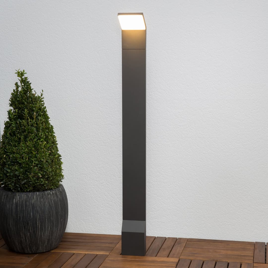 Nevio LED Gartenleuchte H100 Graphite - Lucande - Modern - Metall - Einflammig