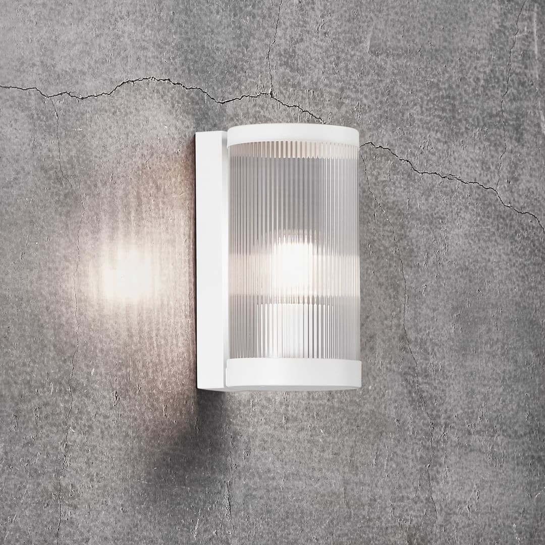 Coupar Außenwandleuchte White - Nordlux - Metall - Rund