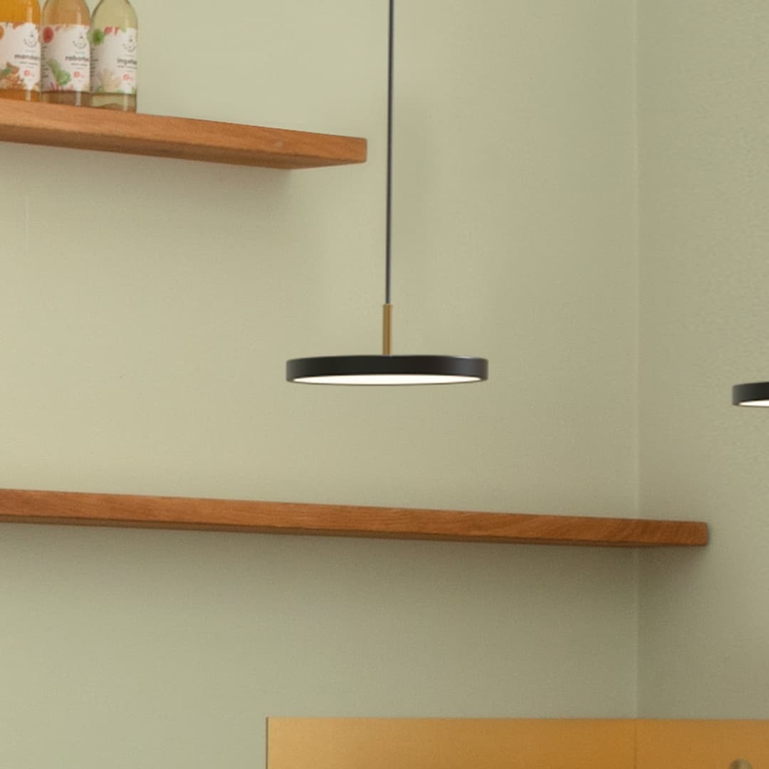 Asteria Pendelleuchte Micro Black - UMAGE Asteria Micro V2 - Wohnzimmer - Skandinavisch - Metall - Einflammig