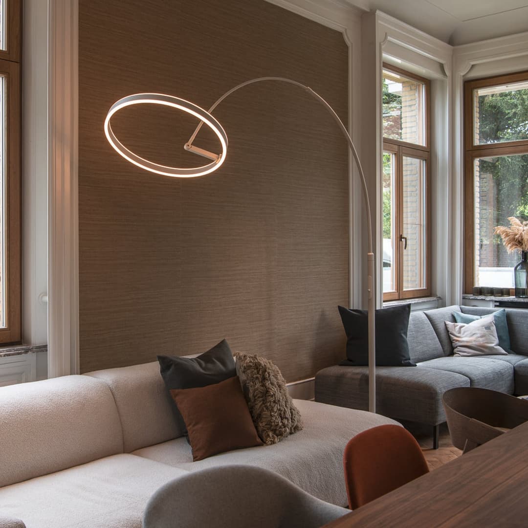 One Bow Stehleuchte 2700/3000K White - SLV One Bow FL - Wohnzimmer - Modern - Metall - Mehrflammig