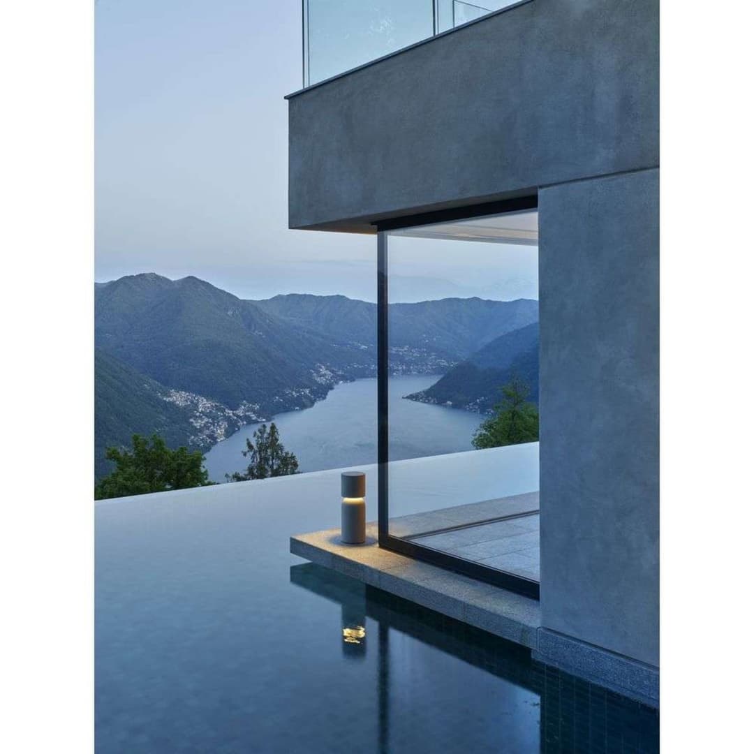 Nui A Gartenleuchte Concrete - Luceplan - Terrasse - Beton