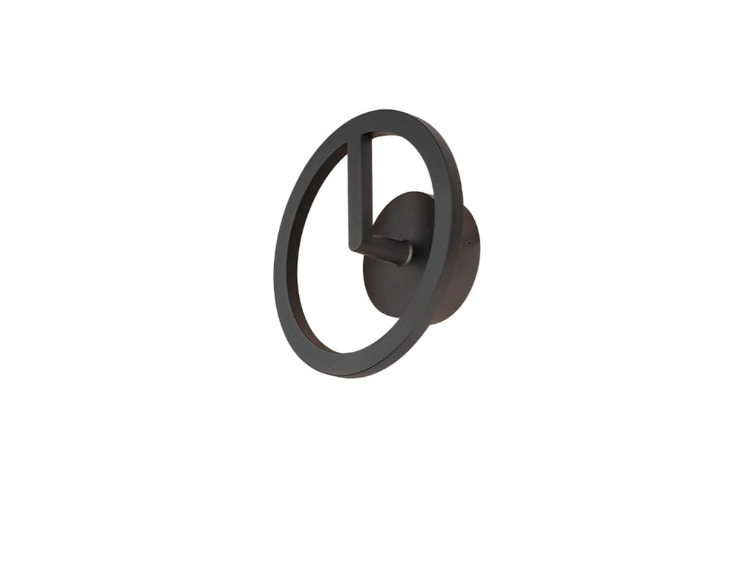 Q-Ring Wandleuchte 3000K IP65 Black - SLV - Terrasse - Aluminium - Einflammig
