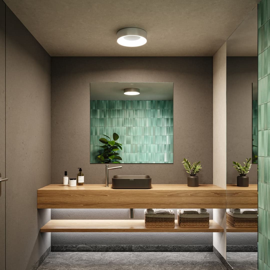 Casca HomeSpa LED-Deckenleuchte, IP44, weiß/Alu - Paulmann - Badezimmer - Modern - Metall - Bündig