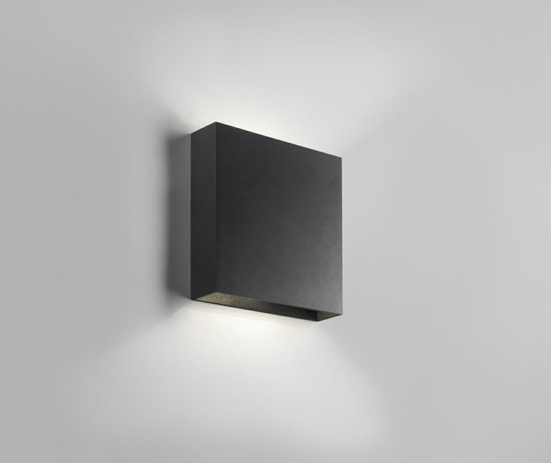 Compact W3 LED-Wandleuchte, schwarz, Up/Down - LIGHT-POINT - Wohnzimmer - Aluminium