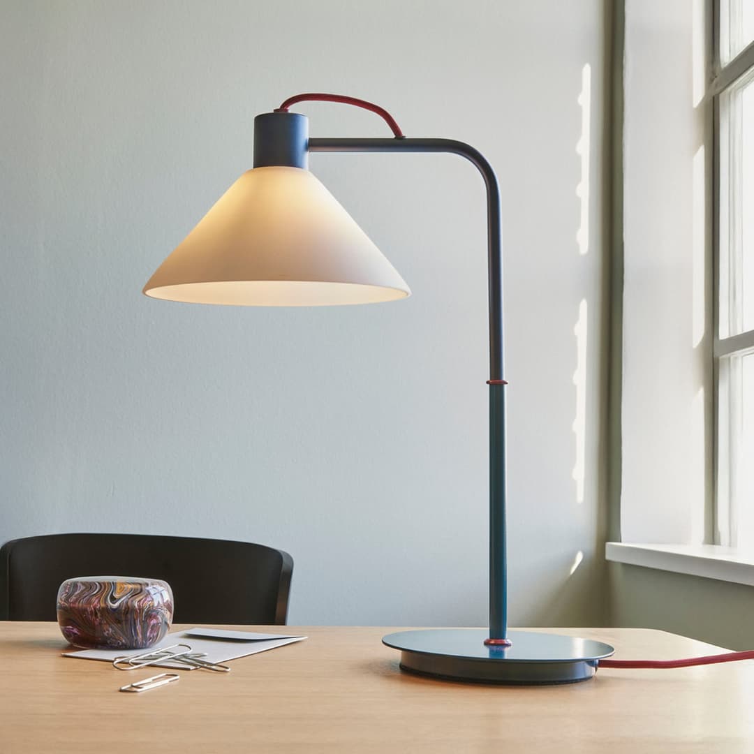 Spot Tischleuchte Petrol - Hübsch - Wohnzimmer - Design - Metall - Einflammig