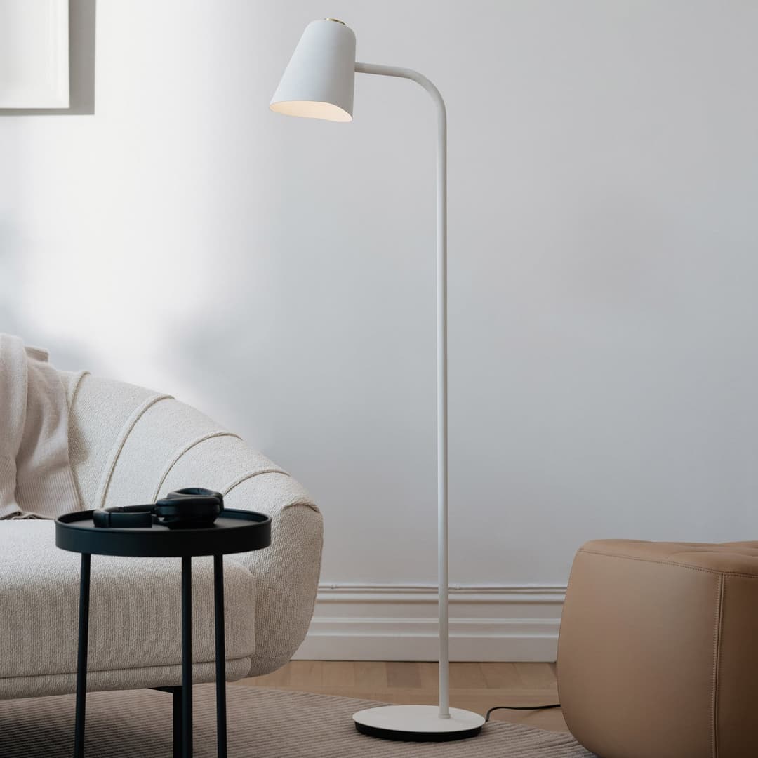 Me Stehleuchte Dim White - Northern Me dim - Wohnzimmer - Design - Metall - Einflammig