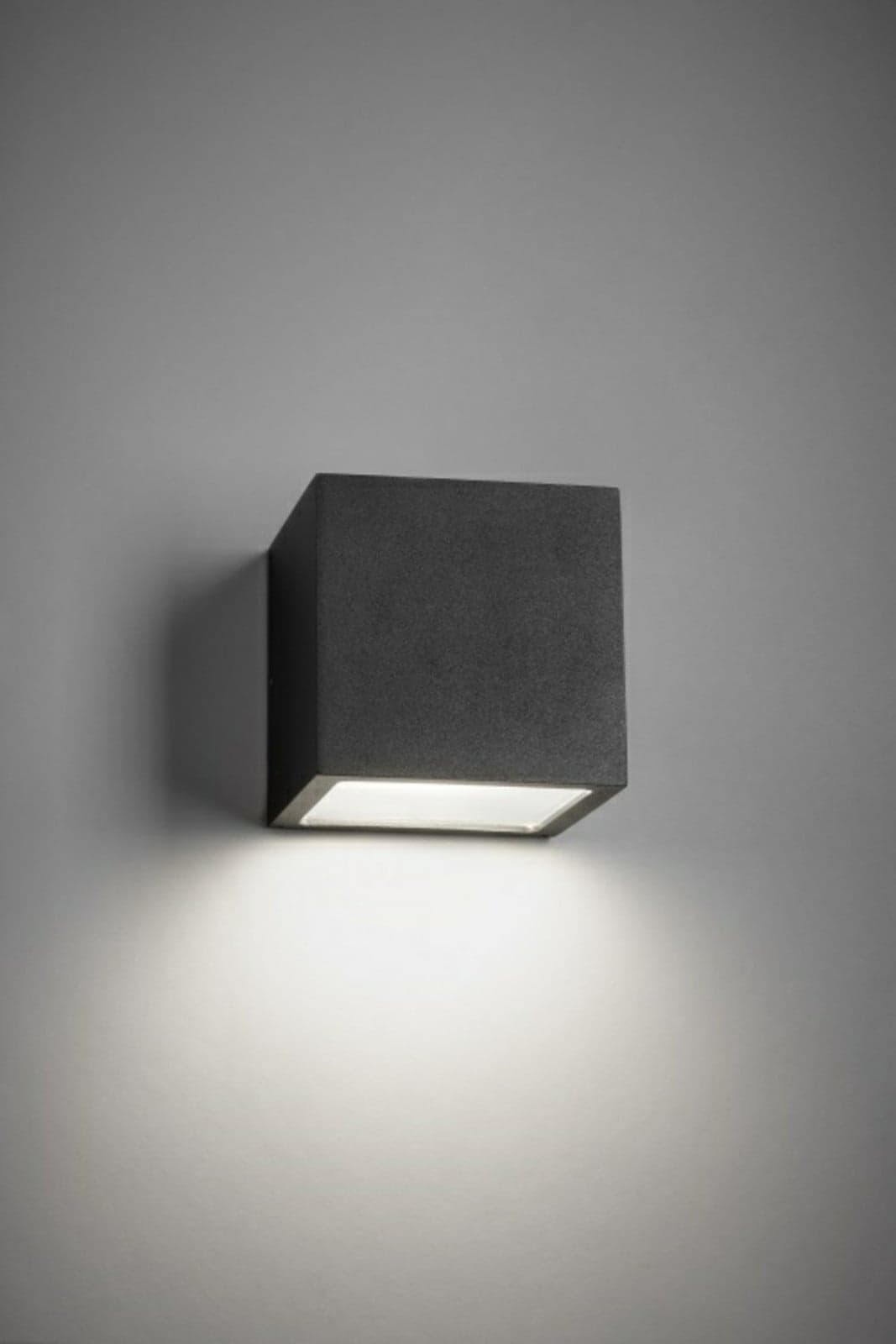 Cube LED Außen-Wandleuchte 3000K Down Schwarz - LIGHT-POINT - Terrasse - Aluminium
