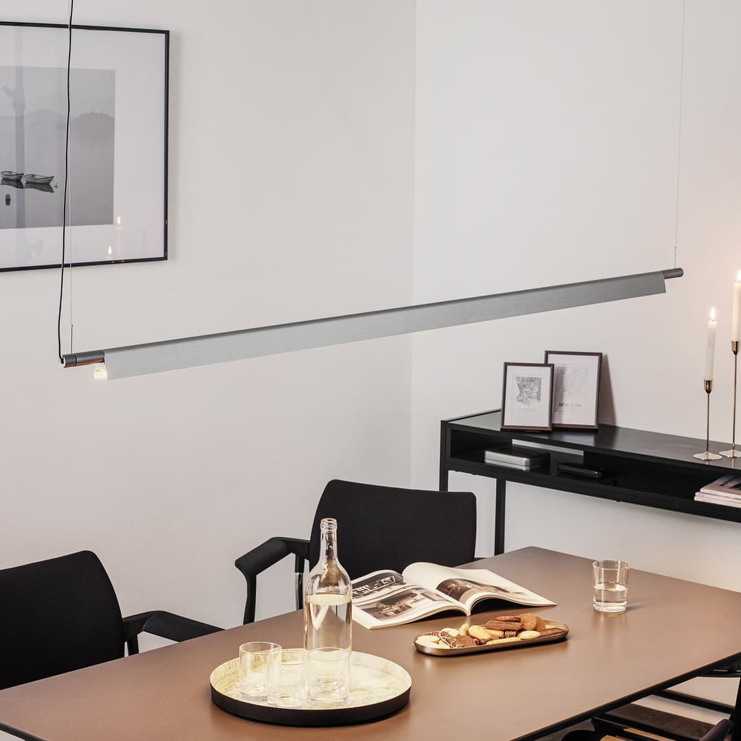 Compendium Pendelleuchte 2700K Alu - Luceplan - Wohnzimmer - Design - Metall - Einflammig