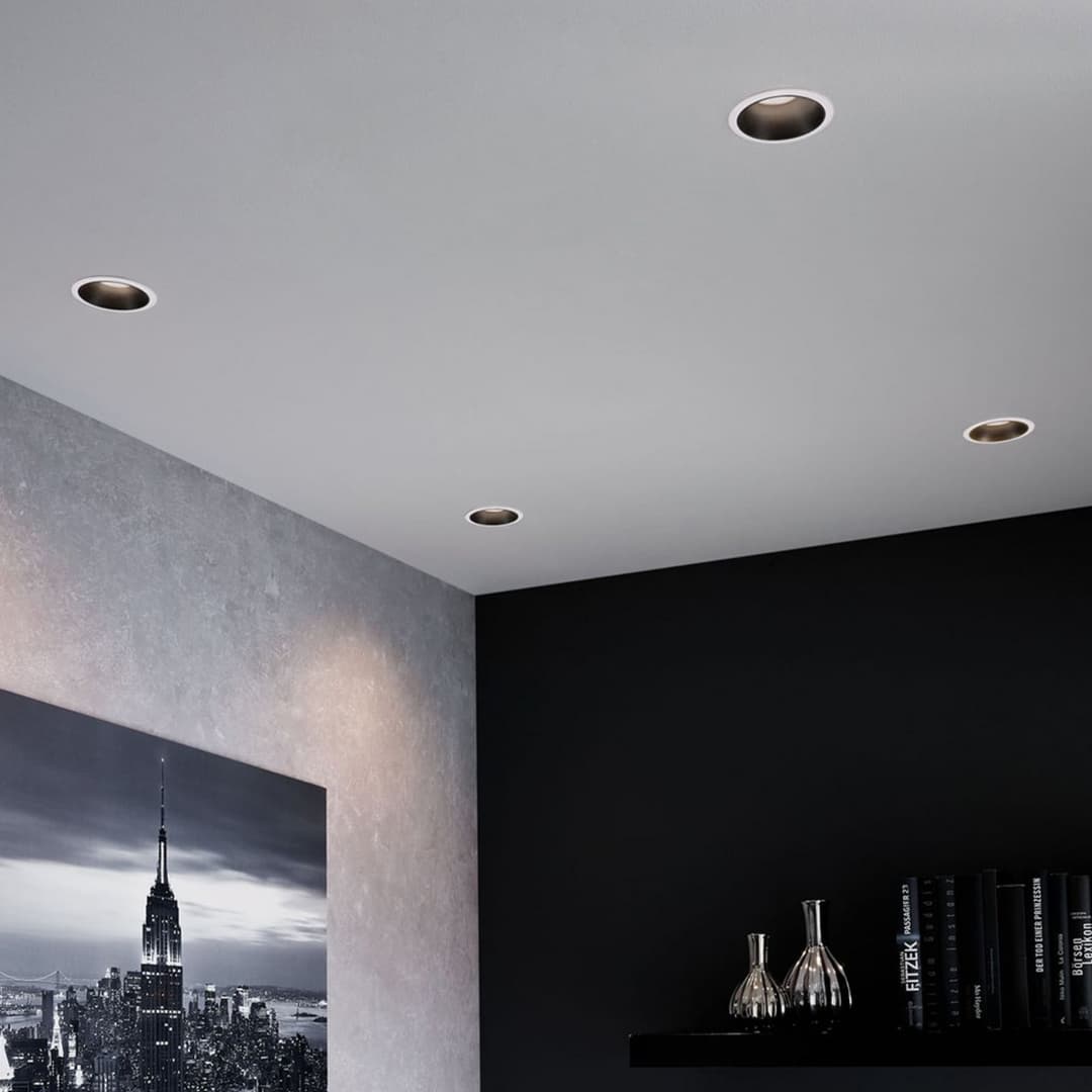 Cole Deckeneinbauleuchte, weiß/schwarz, GU10 - Paulmann - Wohnzimmer - Modern - Metall - Einflammig