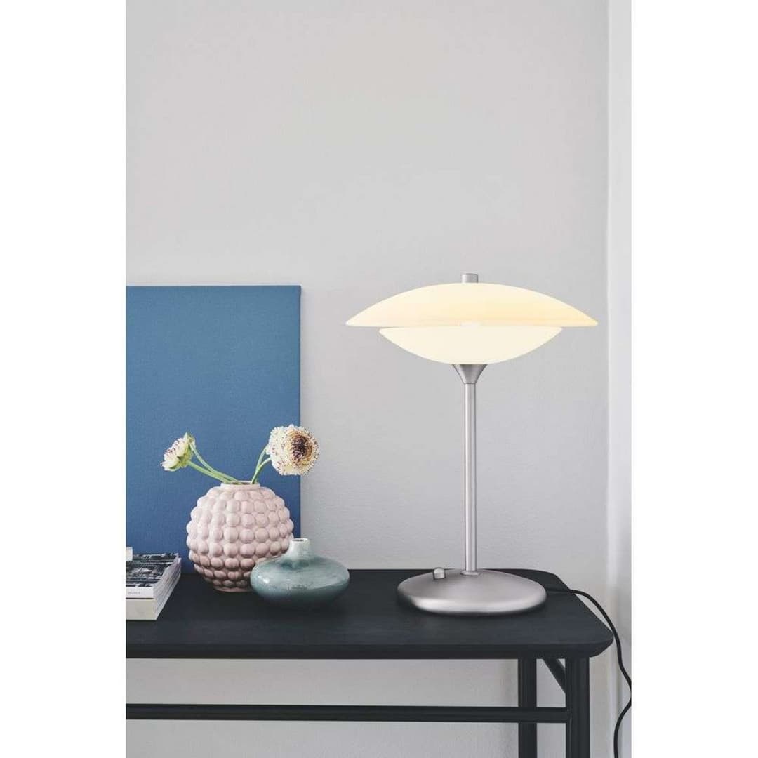 Baroni Tischlampe, schwarz, Höhe 40 cm, Glas - Halo Design - Wohnzimmer - Metall
