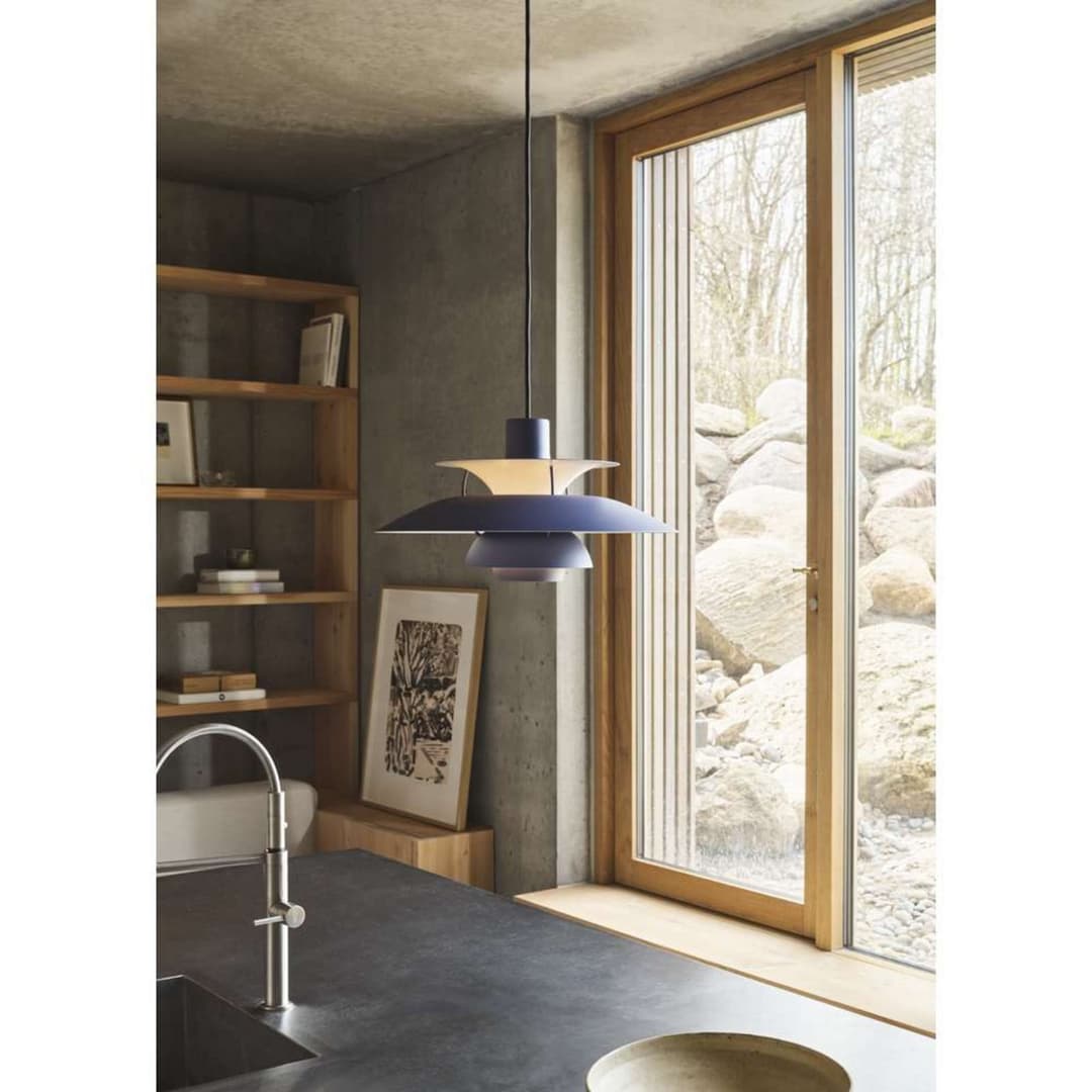 PH 5 300 Pendelleuchte, indigo, Ø 30 cm - Louis Poulsen - Wohnzimmer - Metall