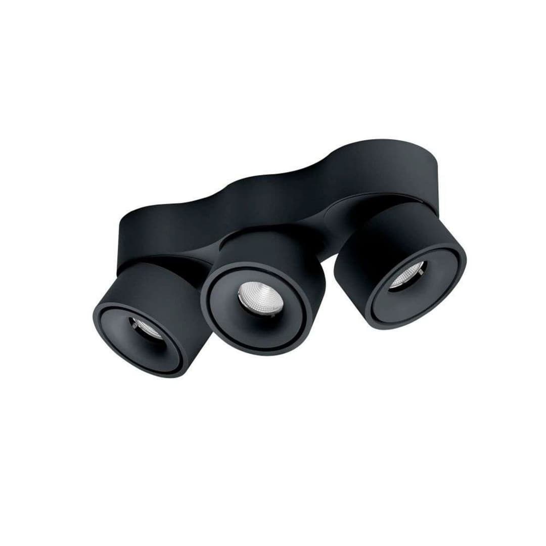 Easy W3100 LED Deckenleuchte 2700K Black - Antidark - Wohnzimmer - Aluminium