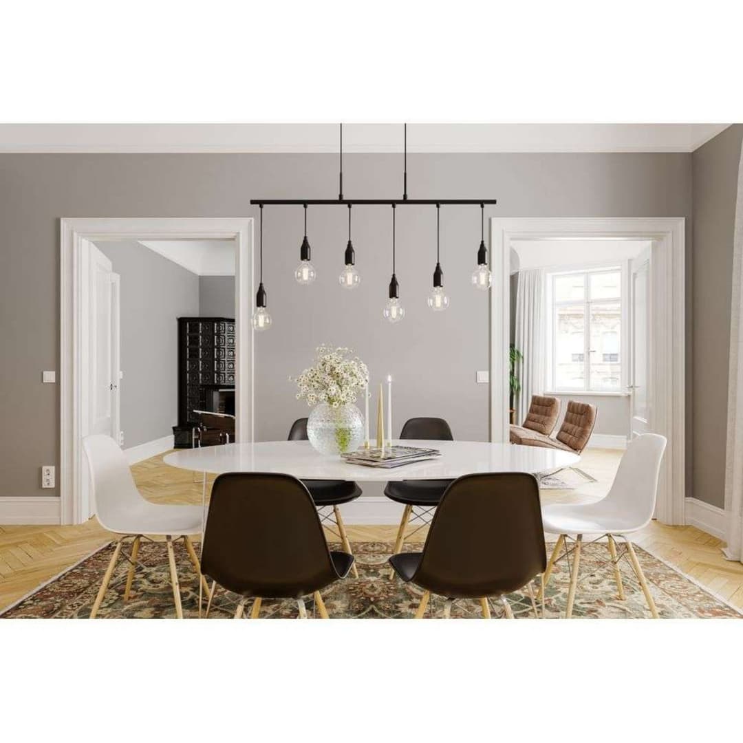 Skyline 6 Pendelleuchte Matt Black - By Rydéns - Esszimmer - Metall