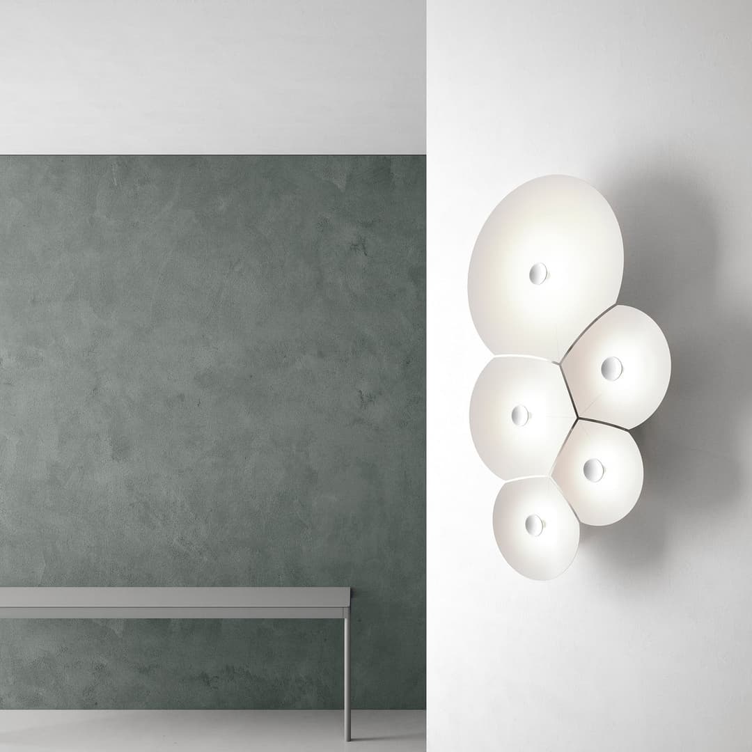 Bulbullia LED Wandleuchte 62x37 - Luceplan - Wohnzimmer - Design - Metall - Rund