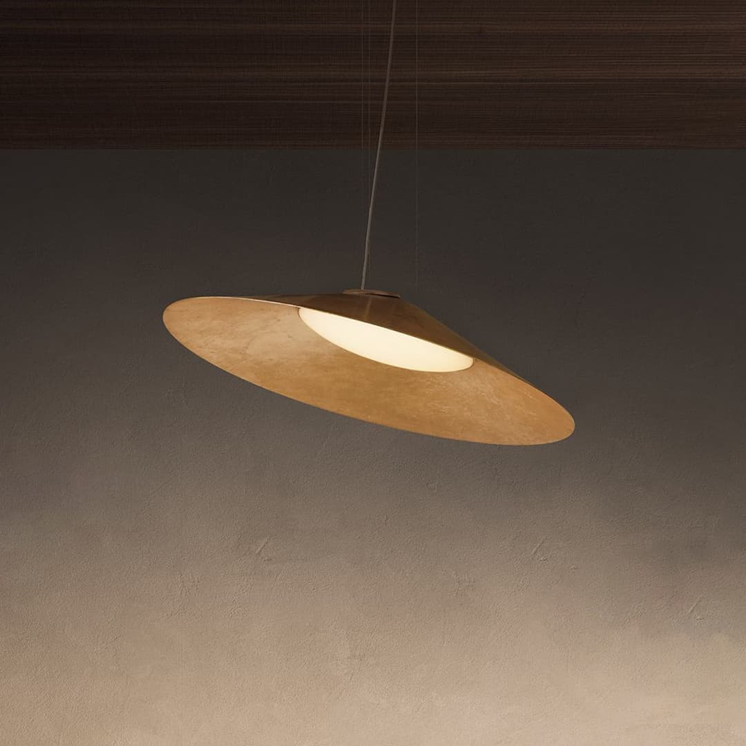 Kate Pendelleuchte 3000K Golden Leaf - KDLN - Esszimmer - Design - Aluminium - Einflammig