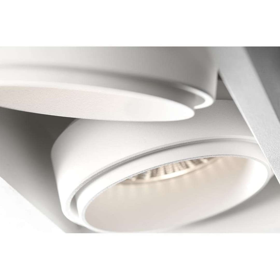 Ghost 2 Einbauspots 12,6W 2700/3000K White - LIGHT-POINT - Wohnzimmer - Aluminium