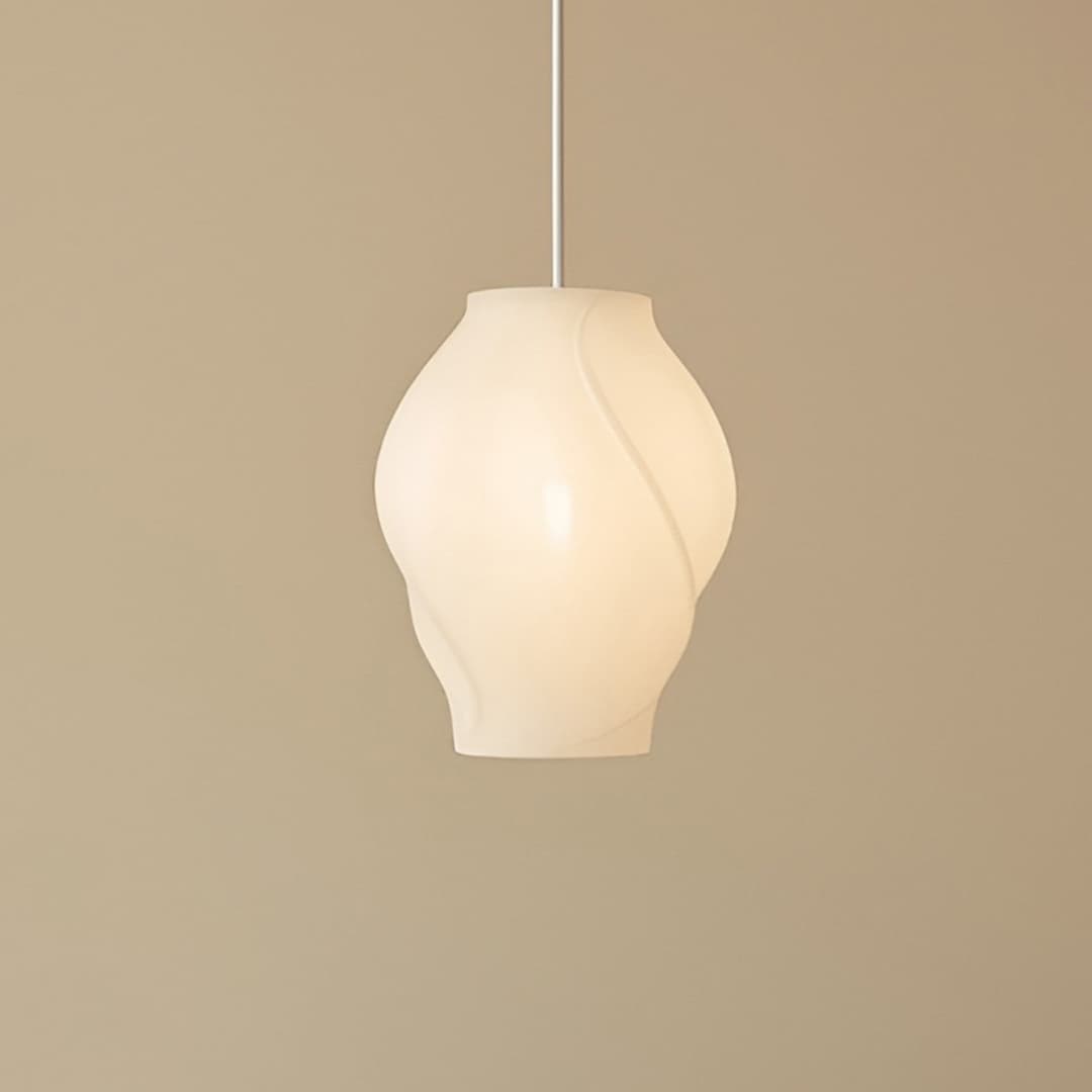 Tovina Hängeleuchte, Textil, weiß, Ø 35 cm - Lucande - Esszimmer - Skandinavisch - Stoff / Textil - Einflammig