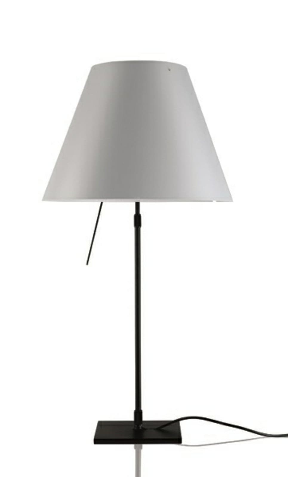 Costanza Tischleuchte, schwarz/weiß, dimmbar - Luceplan - Wohnzimmer - Aluminium