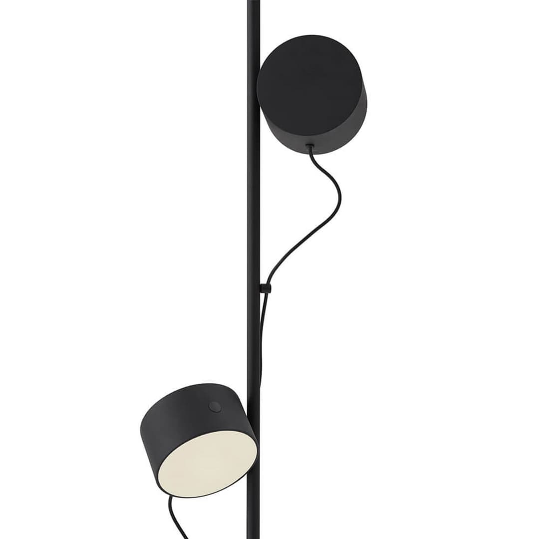 Post Stehleuchte Black - Muuto - Wohnzimmer - Metall