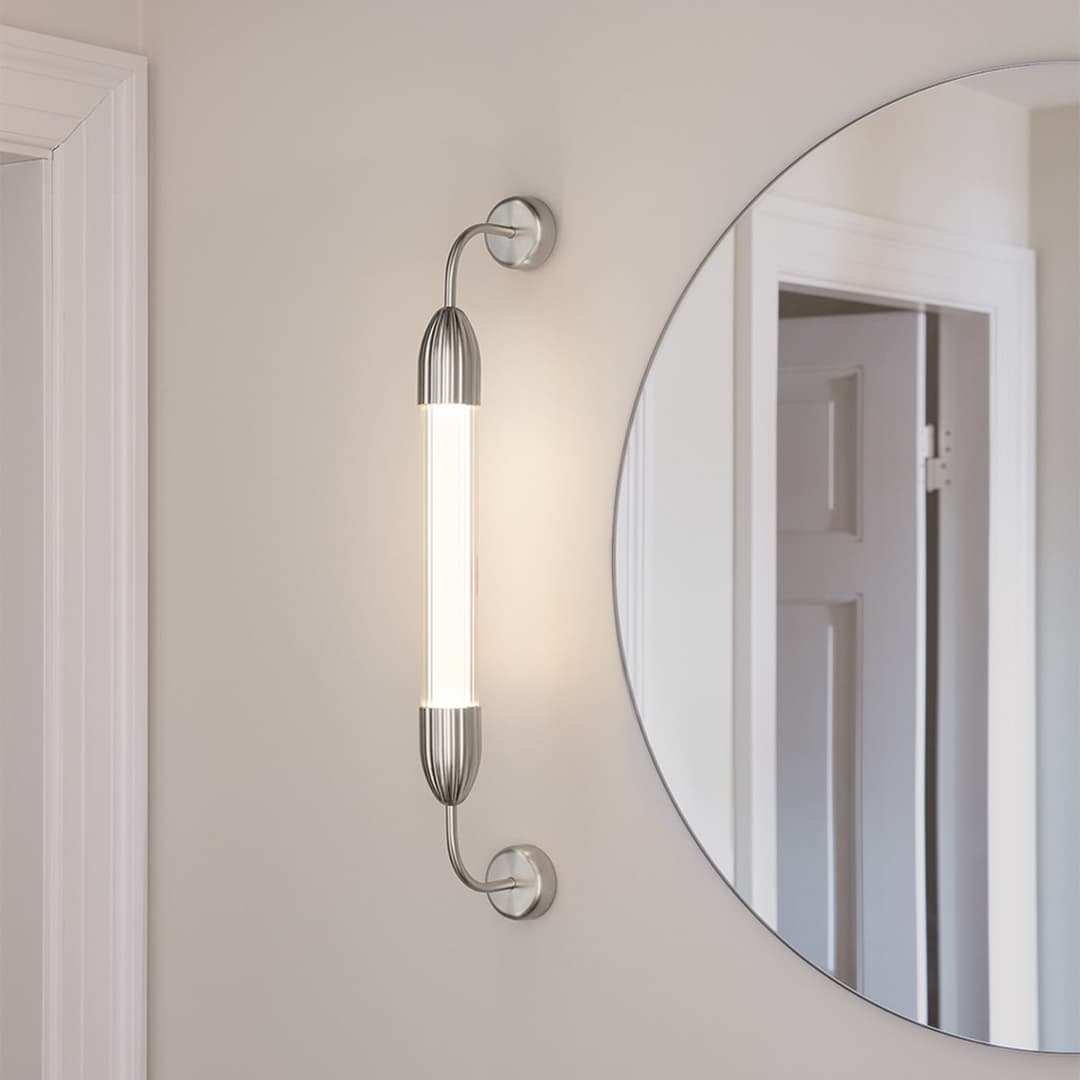 Lemon Squeeze Wandleuchte Einzeln Short Plated Steel - UMAGE - Wohnzimmer - Design - Metall - Einflammig
