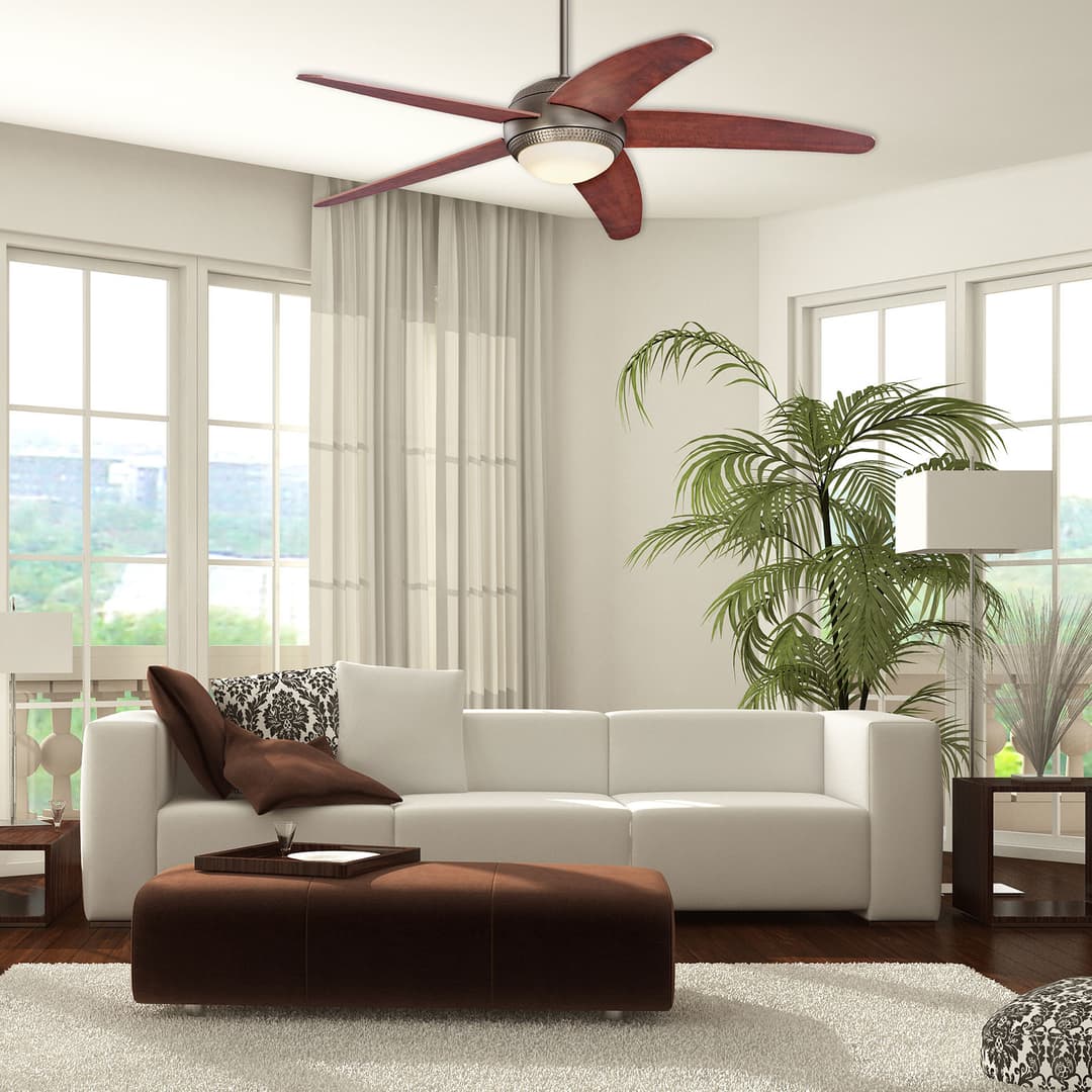 Bendan LED-Deckenventilator, Holz, leise - Westinghouse - Wohnzimmer - Modern