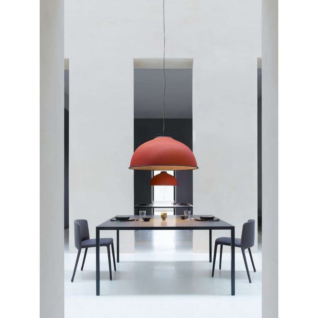 Farel Pendelleuchte Rost/Schwarz E27 - Luceplan - Esszimmer - Aluminium