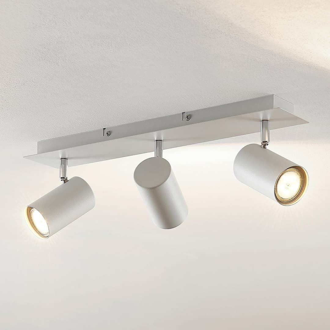 Joffrey 3 Deckenleuchte White - Lindby - Wohnzimmer - Modern - Metall - Mehrflammig