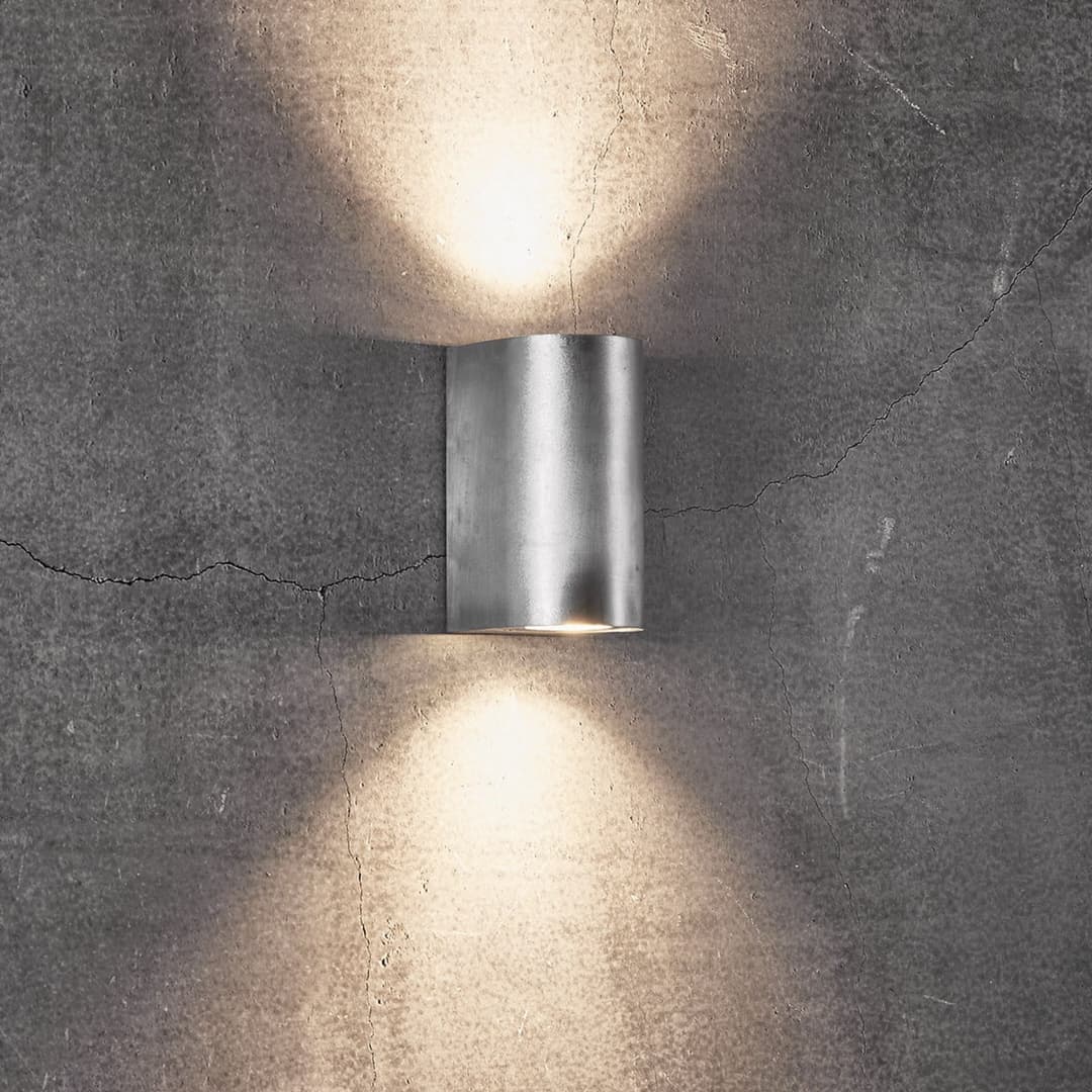 Canto Maxi 2 Wandleuchte verzinkt GU10 17 cm IP44 - Nordlux - Modern - Metall - Mehrflammig