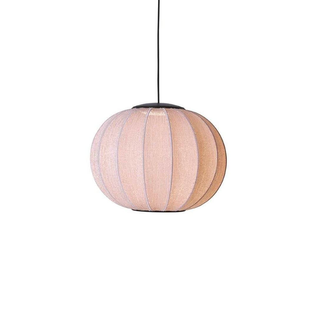 Knit-Wit 45 LED-Pendelleuchte, Ø 45 cm, gold - Made By Hand - Schlafzimmer - Stoff / Textil