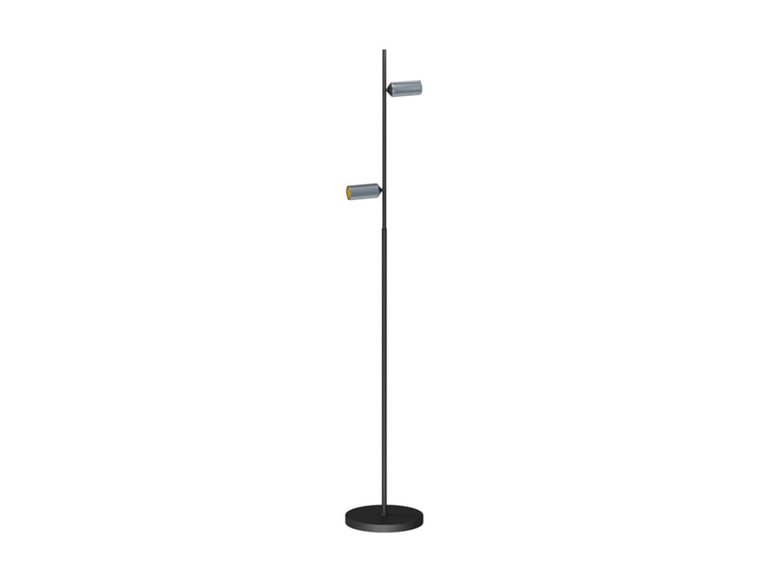 Decor F2 LED Stehlampe, dimmbar, schwarz/Alu - Antidark - Wohnzimmer
