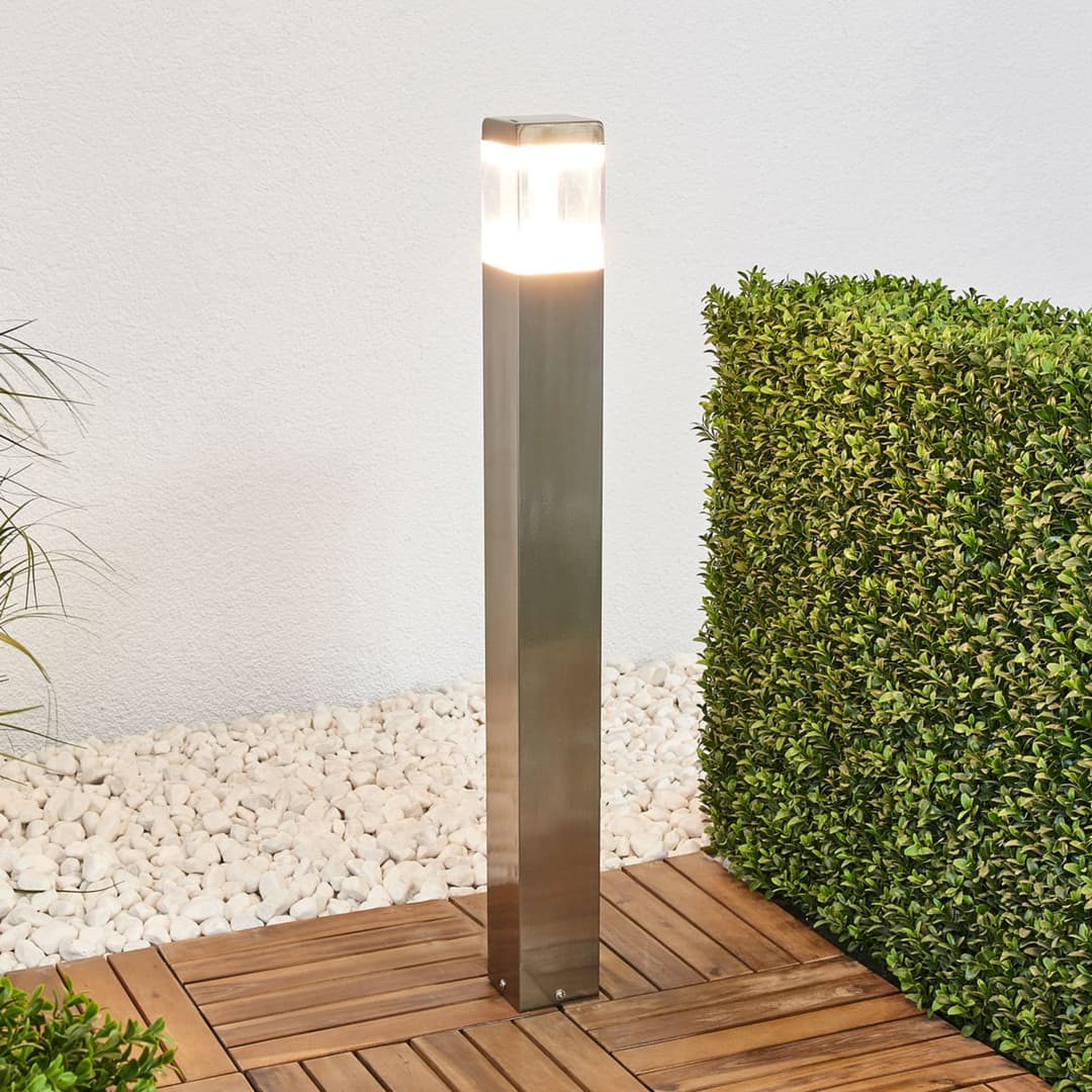 Baily LED Gartenleuchte Stainless Steel - Lindby - Modern - Metall - Einflammig