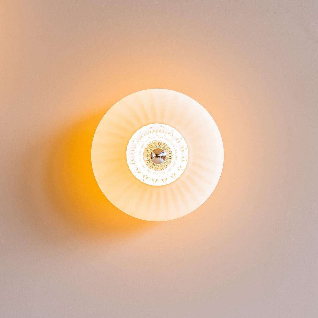 New Wave Optik XL Wandlampe opalweiß, Eyeball - Design By Us New Wave Optic XL - Wohnzimmer - Glas - Einflammig