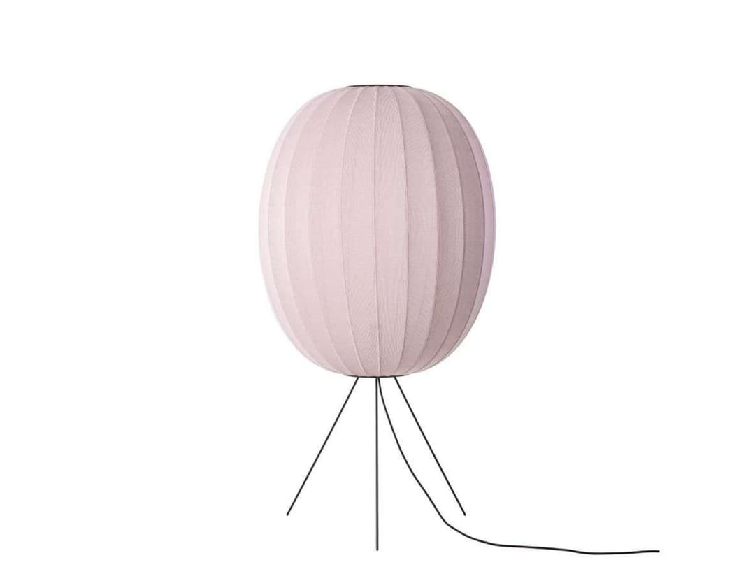 Knit-Wit 65 High Oval Stehlampe, 130 cm, pink - Made By Hand - Wohnzimmer - Aluminium
