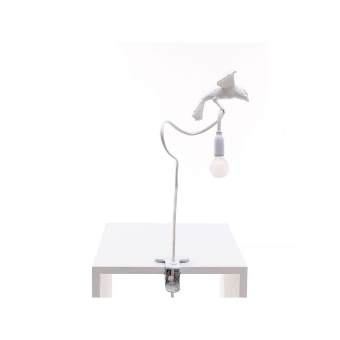 Sparrow Cruising Klemmleuchte White - Seletti - Wohnzimmer - Kunststoff