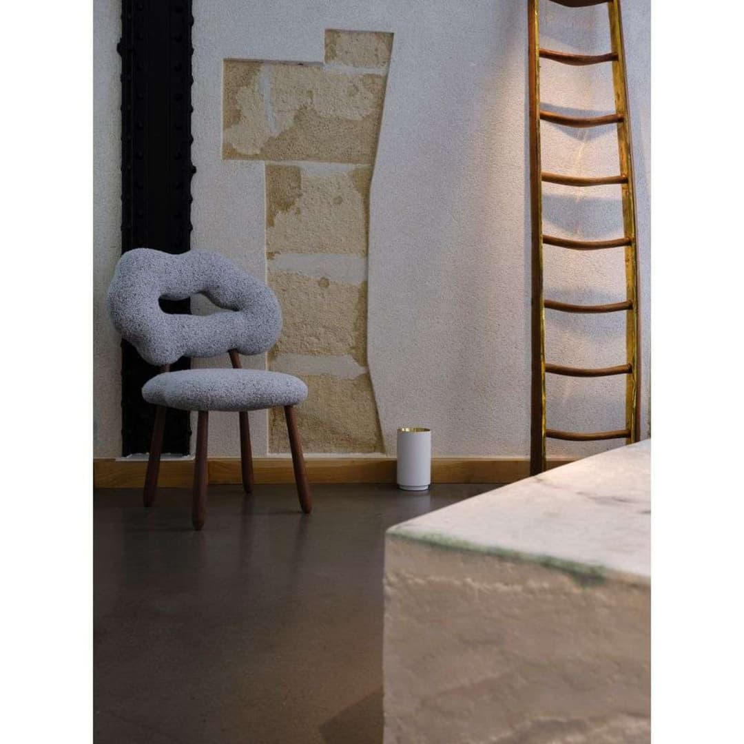 Tobo F140 Stehlampe, weiß, Höhe 28 cm – DCW Éditions - Wohnzimmer - Metall